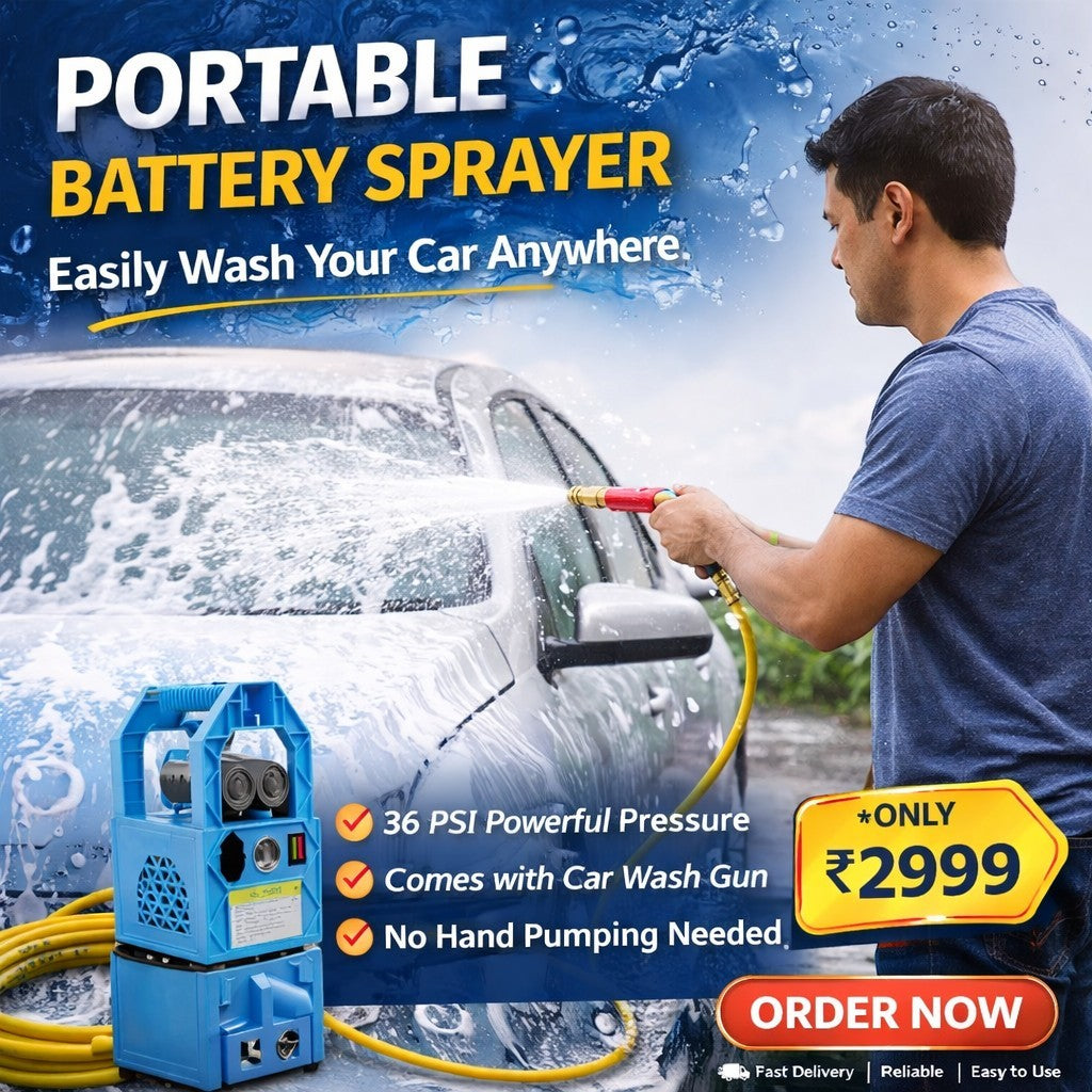 Heavy Duty 200 PSI Double Motor Portable Battery Sprayer 12V 14Ah Battery With 10 Meter Hose Pipe