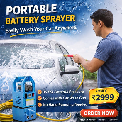 Heavy Duty 200 PSI Double Motor Portable Battery Sprayer 12V 14Ah Battery With 10 Meter Hose Pipe